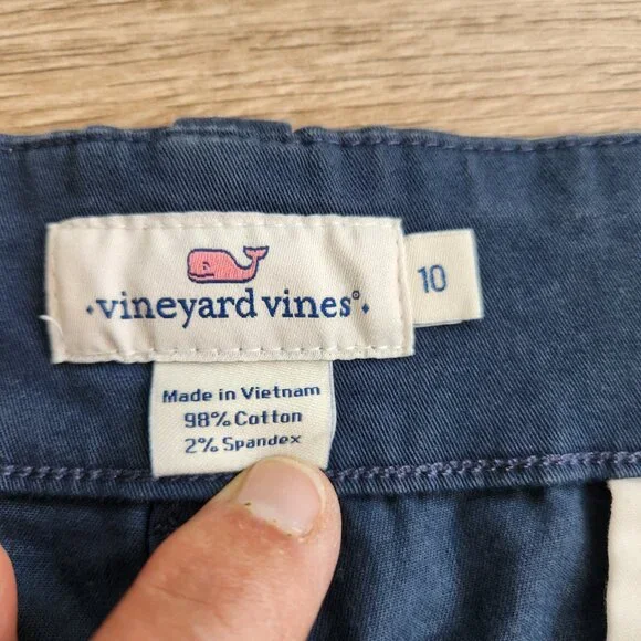 Vineyard Vines Women's Everyday Shorts Navy Blue 5" Inseam Size 10 MSRP $78 GUC - Picture 7 of 13